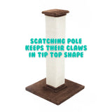 Paw Mate 92cm Brown Cat Tree Noppo Multi Level Scratcher