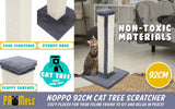 Paw Mate 92cm Grey Cat Tree Noppo Multi Level Scratcher