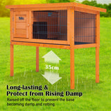 Paw Mate Rabbit Hutch Eden Free Standing Wooden Chicken Guinea Pig Cage