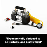 Dynamic Power Red Portable Car Tyre Air Compressor Deflator Inflator 200L/MIN 12V