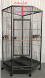 162cm Large Corner Bird Cage Pet Parrot Aviary Perch Castor Wheel