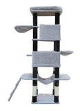 161 cm  Cat Scratching Post Tree Scratcher Pole-Little Grey