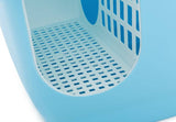 XL Portable Hooded Cat Toilet Litter Box Tray House with Handle and Scoop Blue