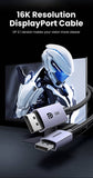 UGREEN 15384 16K Displayport 2.1 Male to Male VESA Certified Cable 2M