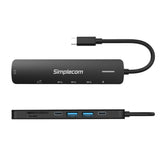 Simplecom CHT570 USB-C SuperSpeed 7-in-1 Multiport Hub Adapter HDMI 2.0 Docking Station