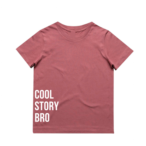 MLW By Design - Cool Story Bro Tee | Size 5 - Darrahopens