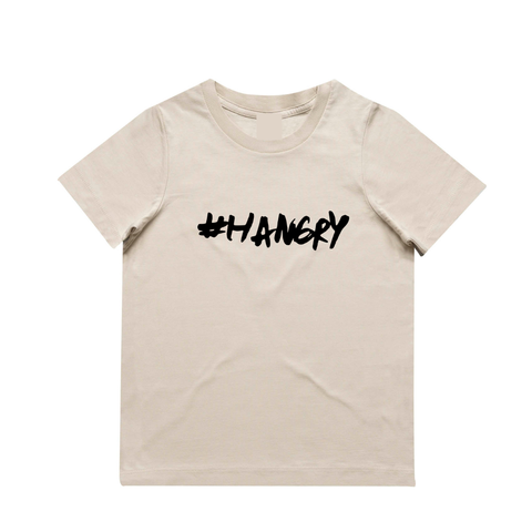 MLW By Design - #HANGRY Tee | Sand | Size 3