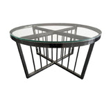 Serena Coffee Table - CLEARTOP - 95cm Black