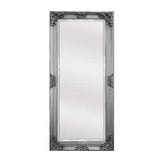 Deluxe French Provincial Ornate Mirror - Antique Silver - 80cm x 170cm