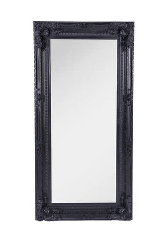 LUX French Provincial Ornate Mirror - Black