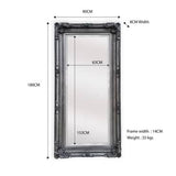 LUX French Provincial Ornate Mirror - Black