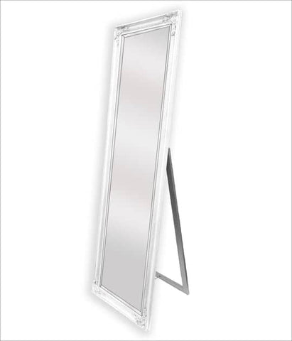 Darrahopens Home & Garden > Decor French Provincial Ornate Mirror - White - Free Standing 50cm x 170cm