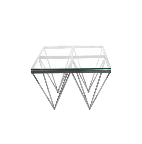 Pinnacle Silver Side Table