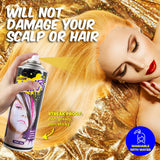 Party Central 12PCE Hair Spray Gold Long Lasting Non-Sticky 125ml