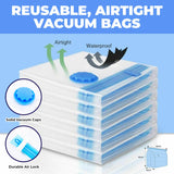 Home Master 24PCE Vacuum Storage Bags Small Re-Usable Space Saver 60 x 40cm