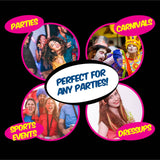 12PK Hair Spray Fluro Assorted Colours 125ml Non-Toxic Indoor/Outdoor Party Fun