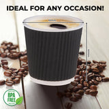 Party Central 576PCE Disposable Coffee Cups Double Wall Microwave Safe 110ml