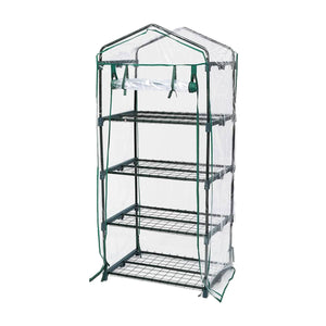 Garden Greens Greenhouse Shed 4 Tier UV Protected Cover Sturdy Structure 1.6m