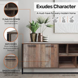 Home Master Vogue Wood Tone Sideboard Stylish Rustic Flawless Design 150cm
