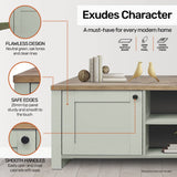 Home Master Winchester Two Tone TV Entertainment Unit Stylish Design 150cm