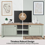 Home Master Winchester Two Tone TV Entertainment Unit Stylish Design 150cm