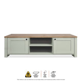 Home Master Winchester Two Tone TV Entertainment Unit Stylish Design 150cm