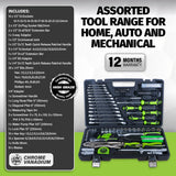 Taipan 100PCE Home Auto Premium Quality Tool Set Case Chrome Vanadium Steel
