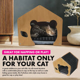 Pet Basic Cat Silhouette Cozy House Waterproof Mattress 47 x 47 x 50cm