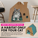 Pet Basic Chimney Cozy Green Cat House Waterproof Mattress 52 x 47cm x 50cm