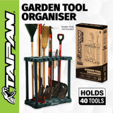 Taipan&reg; Garden Tool Organiser 40 Tool Capacity Mobile Portable Space Saving