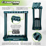 Taipan&reg; Garden Tool Organiser 40 Tool Capacity Mobile Portable Space Saving
