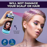 Party Central 24PCE Glitter Hair Spray Variety Pack Of Colours Non Sticky 80g