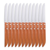 KIWI 12PCE Steak Knife Premium Professional Range Tempered Steel Blade 22.5cm