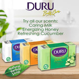 Duru 48PCE Body Bar Soap Refreshing Cucumber Scent Natural Herbal Blend 140g