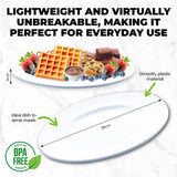 Home Master 24PCE Melamine Party Platters Round Lightweight Durable Bulk 39cm