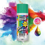 Australian Export 12PK 250gm Aerosol Spray Paint Cans [Colour: Emerald Green]