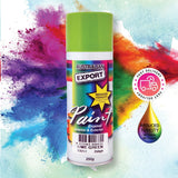 Australian Export 12PK 250gm Aerosol Spray Paint Cans [Colour: Lime Green]
