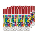 Australian Export 12PK 250gm Aerosol Spray Paint Cans [Colour: Cherry Red]