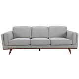 Petalsoft 3 Seater Sofa Fabric Uplholstered Lounge Couch - Grey