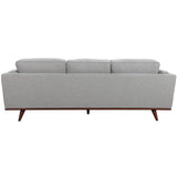Petalsoft 3 Seater Sofa Fabric Uplholstered Lounge Couch - Grey