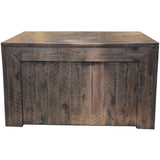 Catmint Coffee Table 127cm 2 Drawer Solid Acacia Wood - Stone Grey