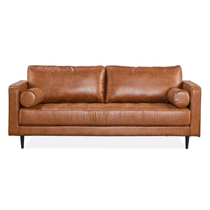 Chelsea 2 Seater Sofa Fabric Uplholstered Lounge Couch Light Brown