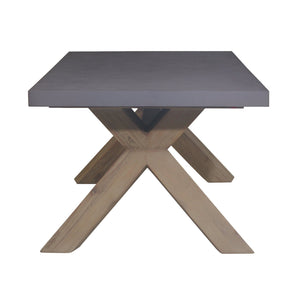Byron Outdoor PolyCement Top Coffee Table Grey
