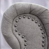 Mellowly 2 Seater Sofa Fabric Uplholstered Chesterfield Lounge Couch - Grey