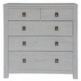 Myer 4pc Queen Bed Suite Bedside Tallboy Bedroom Furniture Package White Wash