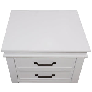 Lily Bedside Tables 3 Drawers Storage Cabinet Nightstand - White