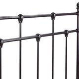 Moderna King Single Bed Size Metal Frame Platform Mattress Base - Black