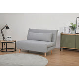 Audrey 2 Seater Sofa Futon Bed Love Seat Fabric Lounge Couch - Grey
