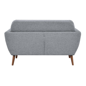 Lilliana 2 Seater Sofa Fabric Uplholstered Lounge Couch - Light Grey
