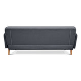 Brianna 3 + 2 + 1 Seater Sofa Fabric Uplholstered Lounge Couch - Dark Grey